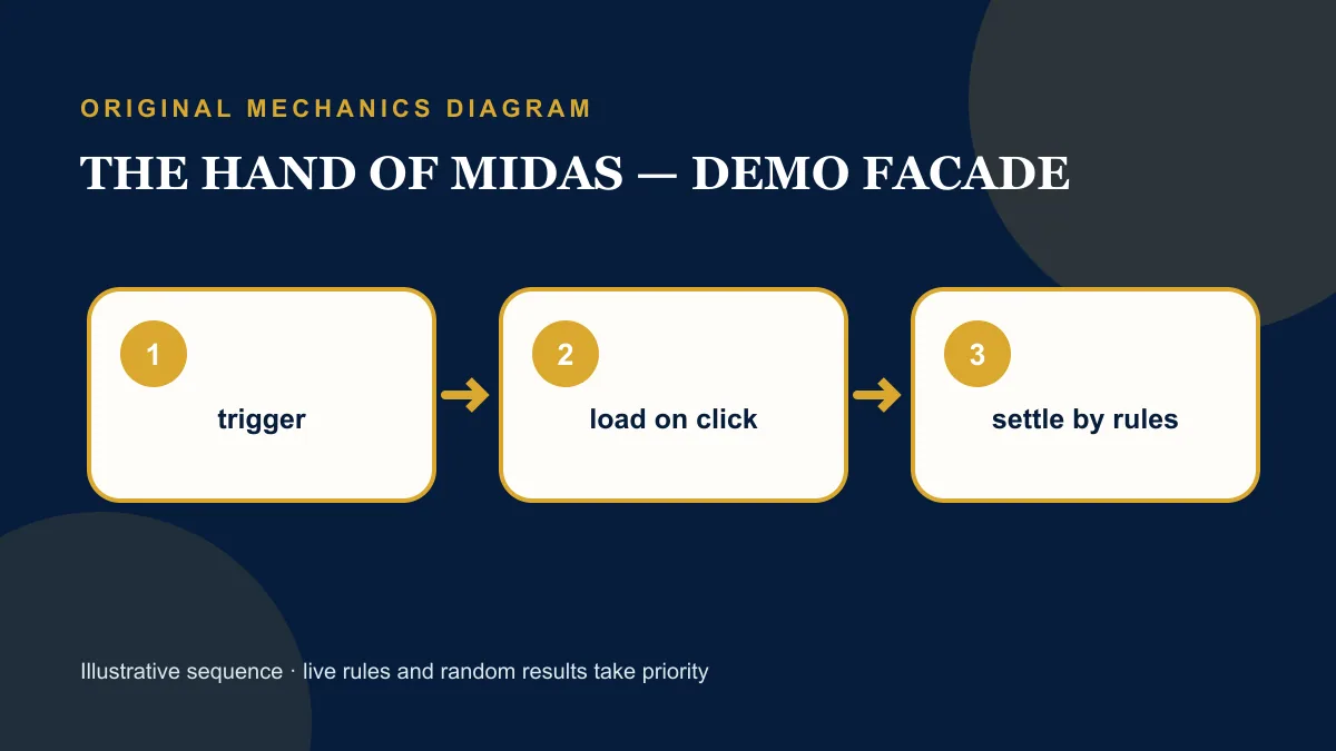 The Hand of Midas slot provider demo preview